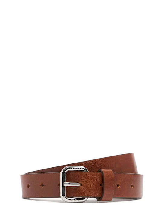 Weekend Max Mara: 25mm Afona leather belt - women_0 | Luisa Via Roma