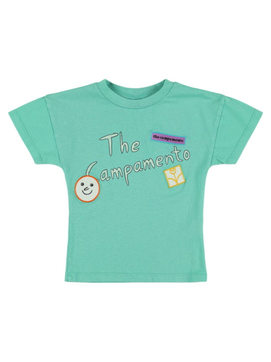 The Campamento: コットンジャージーTシャツ - グリーン - kids-boys_0 | Luisa Via Roma