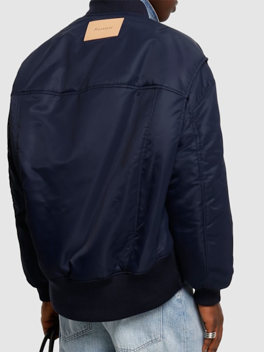 JW Anderson: Oversize curved hem bomber jacket - men_2 | Luisa Via Roma