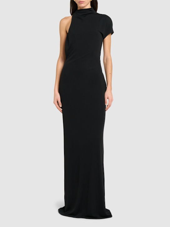Tom Ford: Viscose crepe jersey long dress - women_1 | Luisa Via Roma