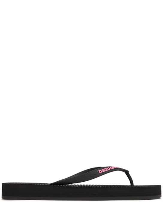 Dsquared2: Dsquared2 logo flip flops - women_0 | Luisa Via Roma