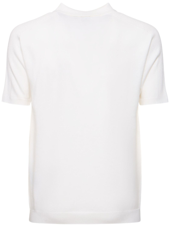 Alphatauri: Fotol polo - Cream/White - men_3 | Luisa Via Roma