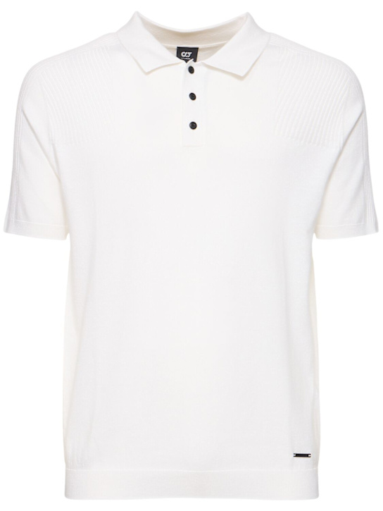 Alphatauri: Fotol polo - Cream/White - men_0 | Luisa Via Roma