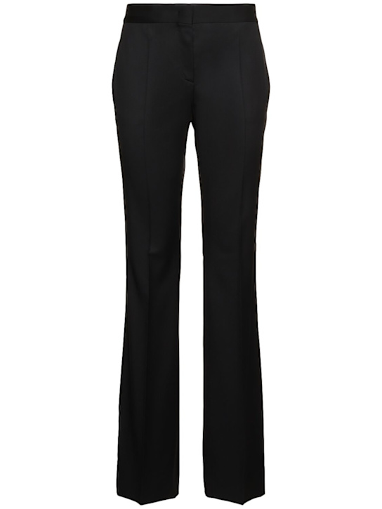 Moschino: Wool straight pants - women_0 | Luisa Via Roma