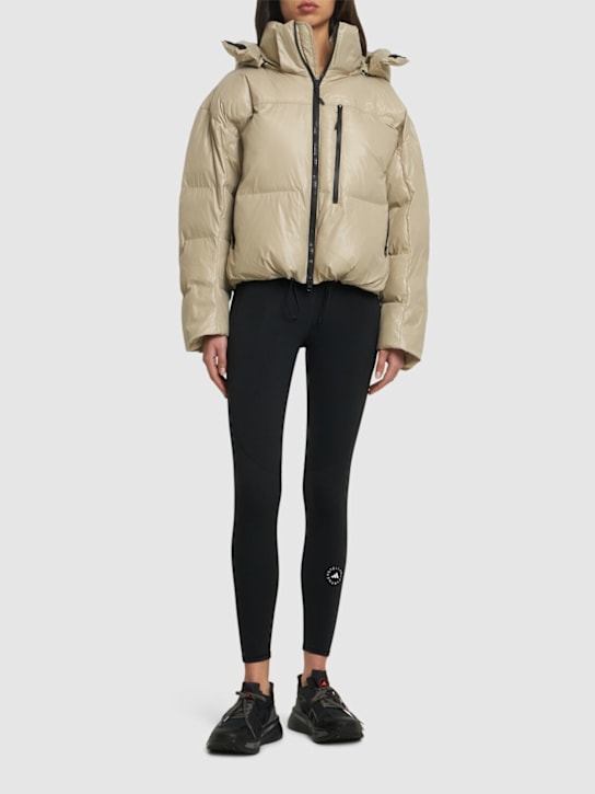 adidas By Stella McCartney: Short recycled tech puffer jacket - women_1 | Luisa Via Roma