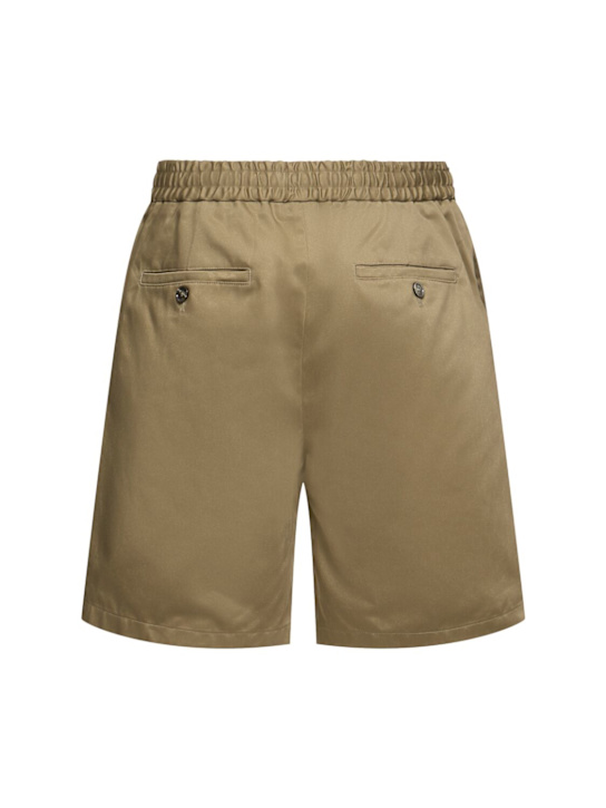 AMI Paris: Cotton shorts - Laurel - men_1 | Luisa Via Roma