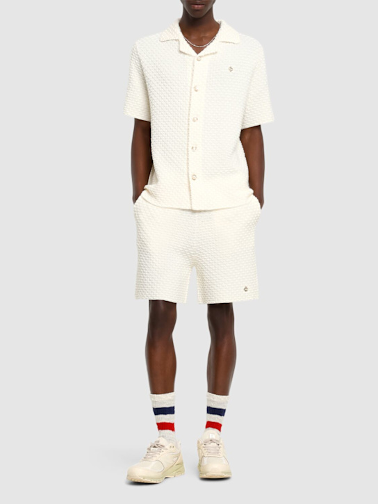 Casablanca: Summer cotton blend shorts - men_1 | Luisa Via Roma