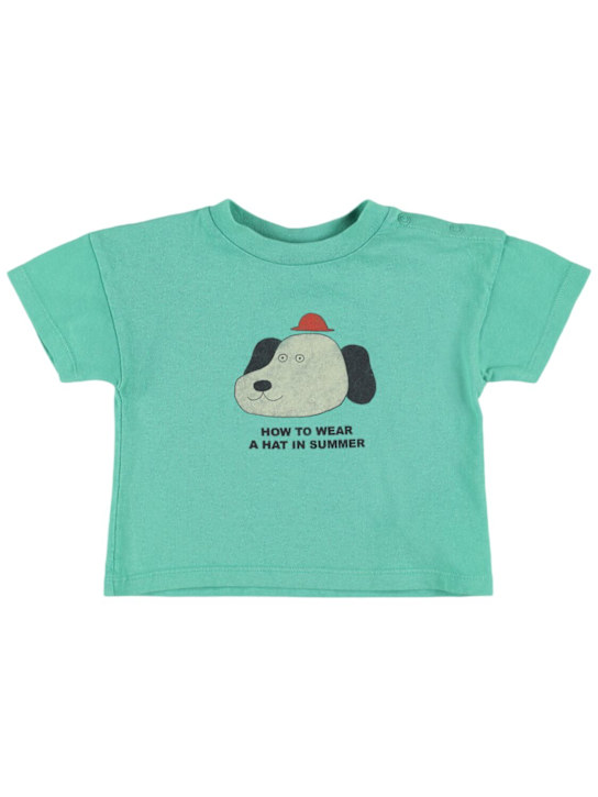 The Campamento: コットンジャージーTシャツ - グリーン - kids-boys_0 | Luisa Via Roma