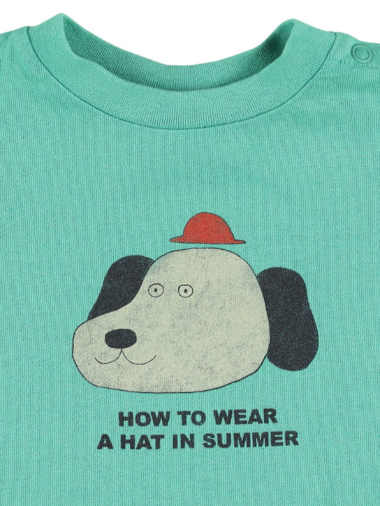 The Campamento: コットンジャージーTシャツ - グリーン - kids-boys_1 | Luisa Via Roma