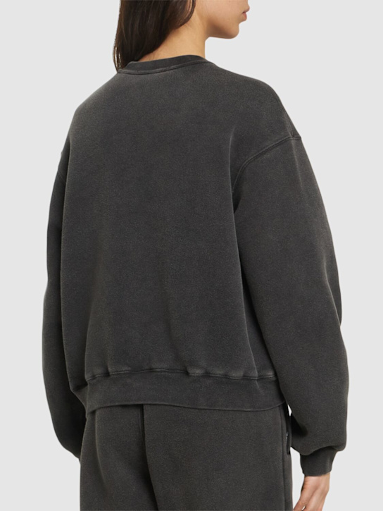 Alexander Wang: Graphic jersey sweatshirt - Washed Black - women_2 | Luisa Via Roma