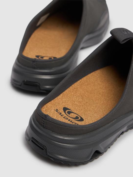 Salomon: RX Slide 3.0 leather sandals - Phantom/Black - men_4 | Luisa Via Roma