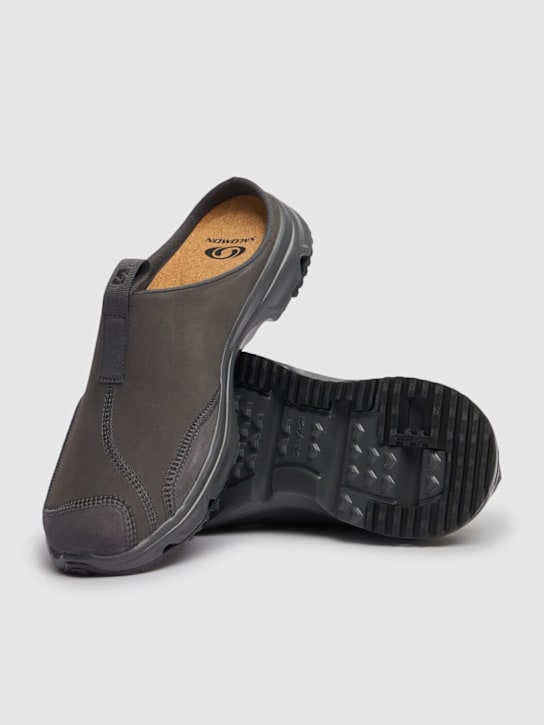 Salomon: RX Slide 3.0 leather sandals - Phantom/Black - men_2 | Luisa Via Roma