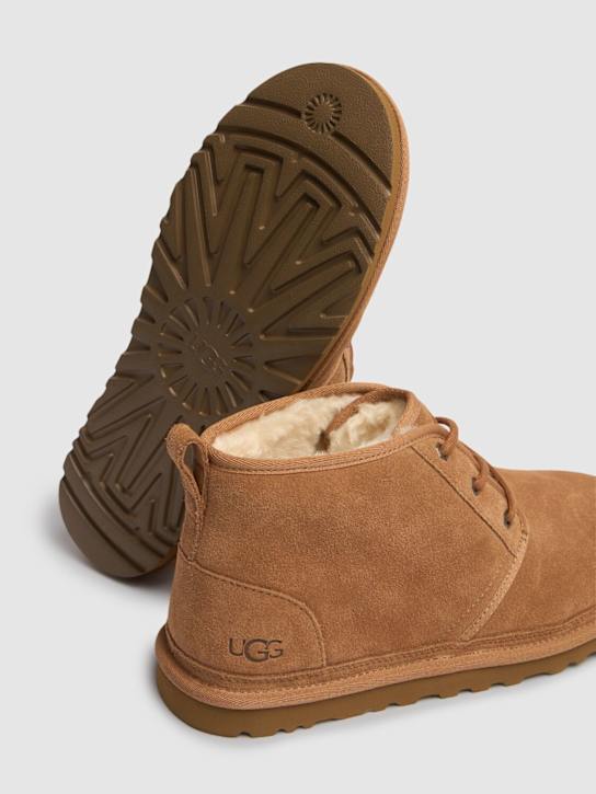 Ugg: Neumel lace-up shoes - Chestnut - men_3 | Luisa Via Roma