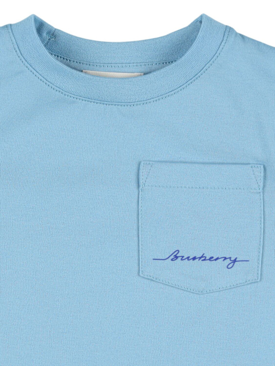 Burberry: T-shirt in jersey di cotone - kids-boys_1 | Luisa Via Roma