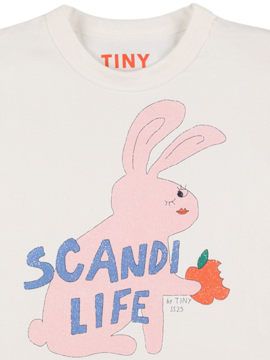 Tiny Cottons: T-shirt in jersey di cotone stampato - kids-girls_1 | Luisa Via Roma