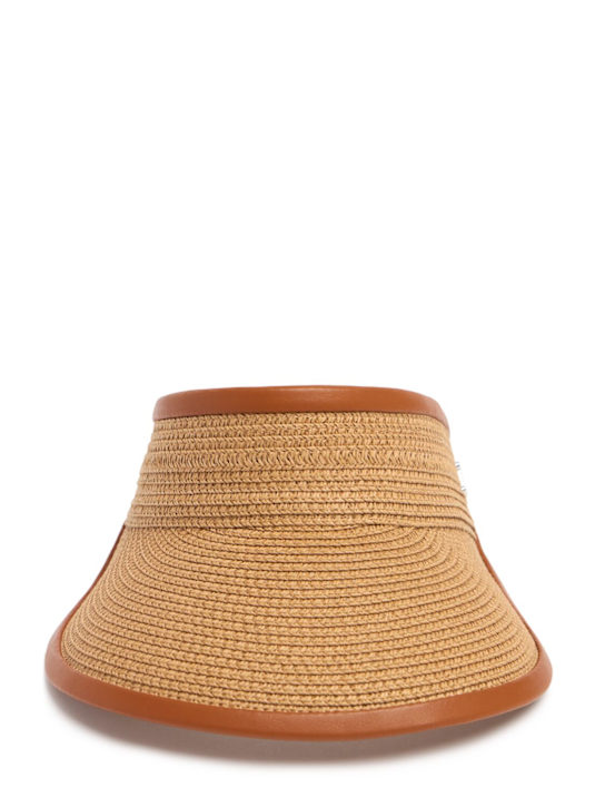 マックスマーラ MOGADOR ラフィア風 バイザー Mogador raffia effect visor - Max Mara - レディース