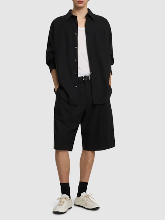 Laneus: Light wool blend shirt - men_1 | Luisa Via Roma