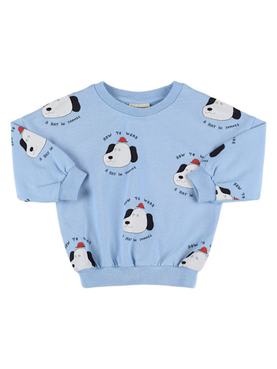 The Campamento: コットンスウェットシャツ - ライトブルー - kids-girls_0 | Luisa Via Roma