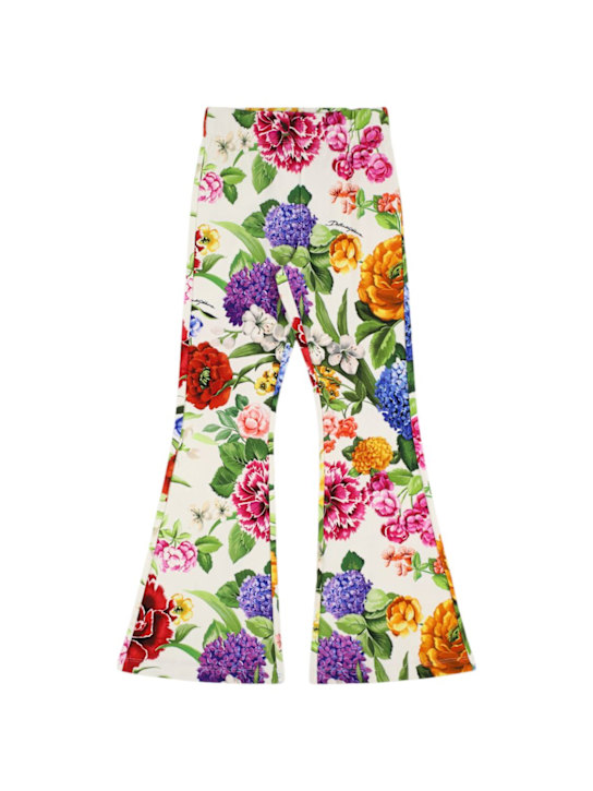 Dolce&Gabbana: Leggings aus Baumwollmischjersey - Bunt - kids-girls_0 | Luisa Via Roma