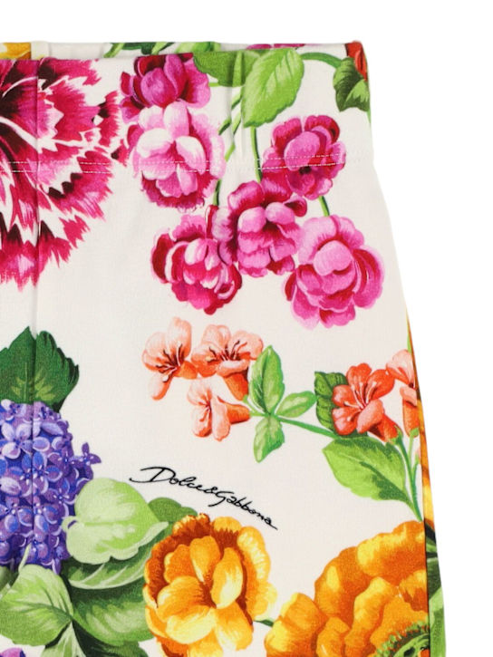 Dolce&Gabbana: Leggings aus Baumwollmischjersey - Bunt - kids-girls_1 | Luisa Via Roma