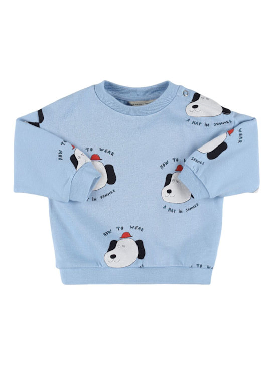 The Campamento: コットンスウェットシャツ - ライトブルー - kids-boys_0 | Luisa Via Roma