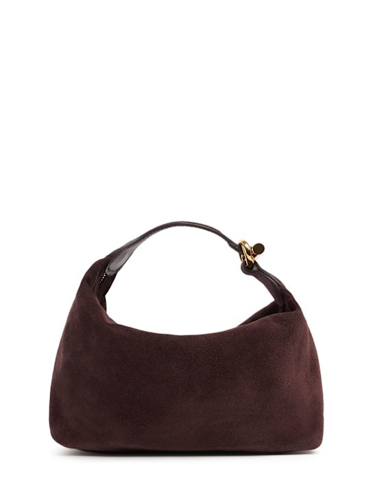 Liffner: Micro Pillow suede pouch - women_0 | Luisa Via Roma