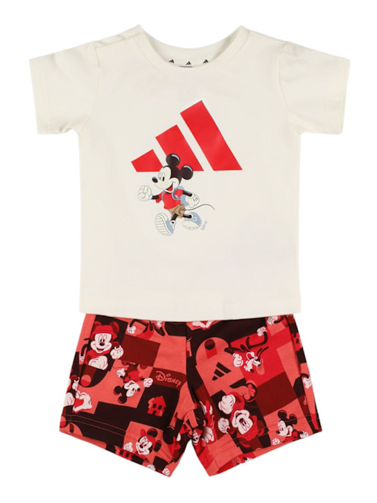adidas Originals: コットンブレンドジャージーTシャツ＆ショートパンツ - kids-boys_0 | Luisa Via Roma