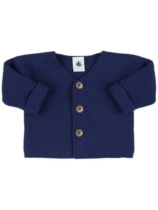 Petit Bateau: コットンニットカーディガン - kids-girls_0 | Luisa Via Roma