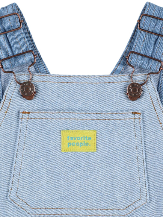 Favorite People: Cotton overalls - Light Blue - kids-girls_1 | Luisa Via Roma