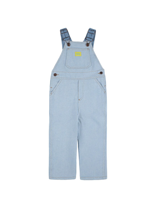 Favorite People: Cotton overalls - Light Blue - kids-girls_0 | Luisa Via Roma