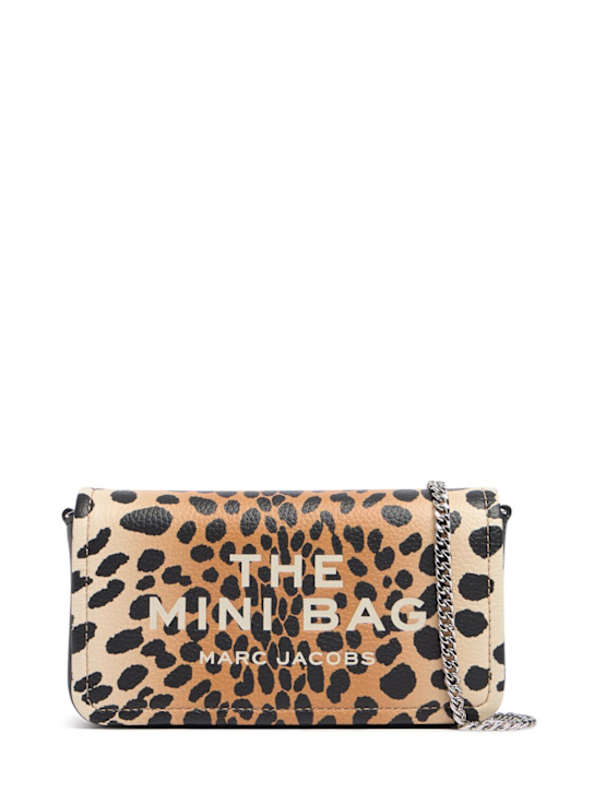Marc Jacobs: Pochette The Mini in pelle con catena - Cheetah - women_0 | Luisa Via Roma