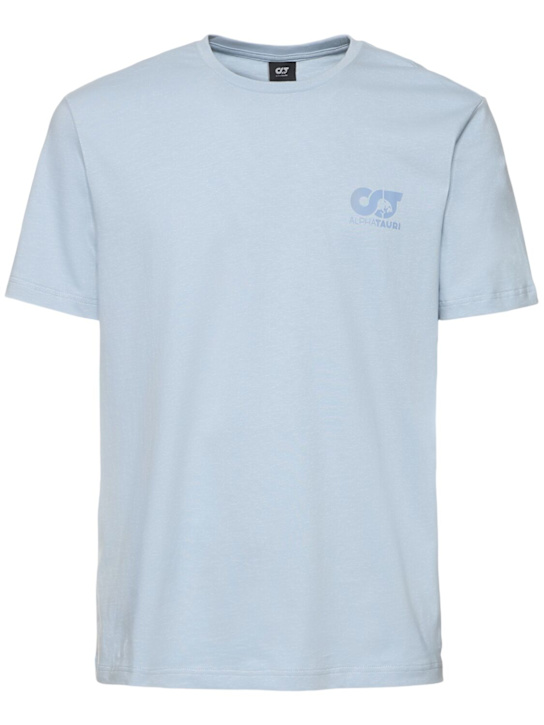 Alphatauri: T-Shirt „Jotta“ - Fog Blue - men_0 | Luisa Via Roma