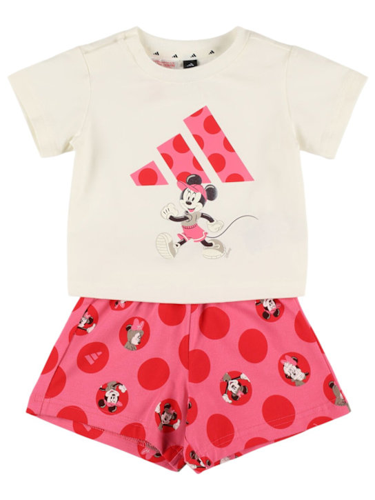adidas Originals: Camiseta y shorts de algodón jersey - kids-girls_0 | Luisa Via Roma