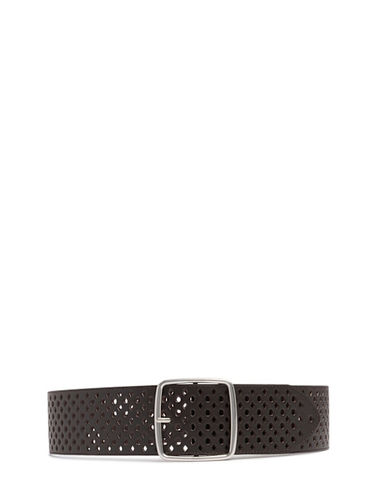 Weekend Max Mara: 65mm Kuens leather belt - women_0 | Luisa Via Roma