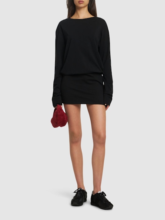 Dsquared2: Printed cotton jersey mini dress - women_1 | Luisa Via Roma