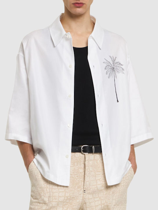 Jacquemus: La chemise aloe cotton shirt - men_2 | Luisa Via Roma