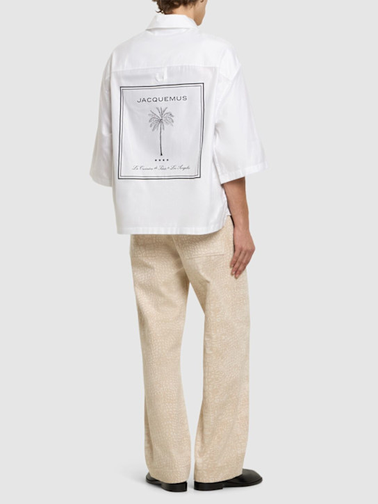 Jacquemus: La chemise aloe cotton shirt - men_1 | Luisa Via Roma