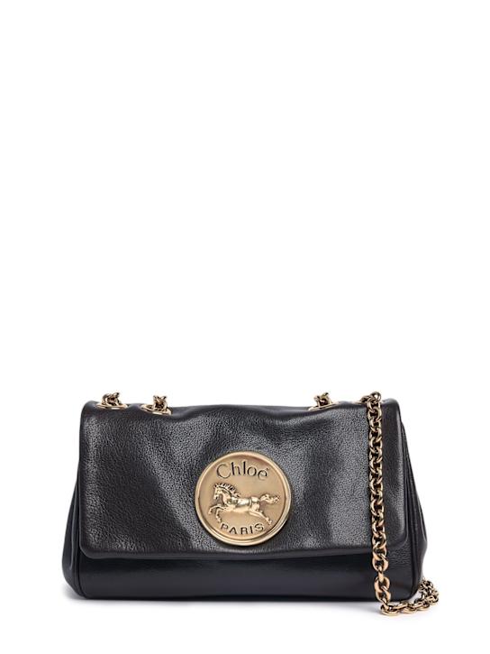 Chloé: Small Heritage shiny leather bag - women_0 | Luisa Via Roma