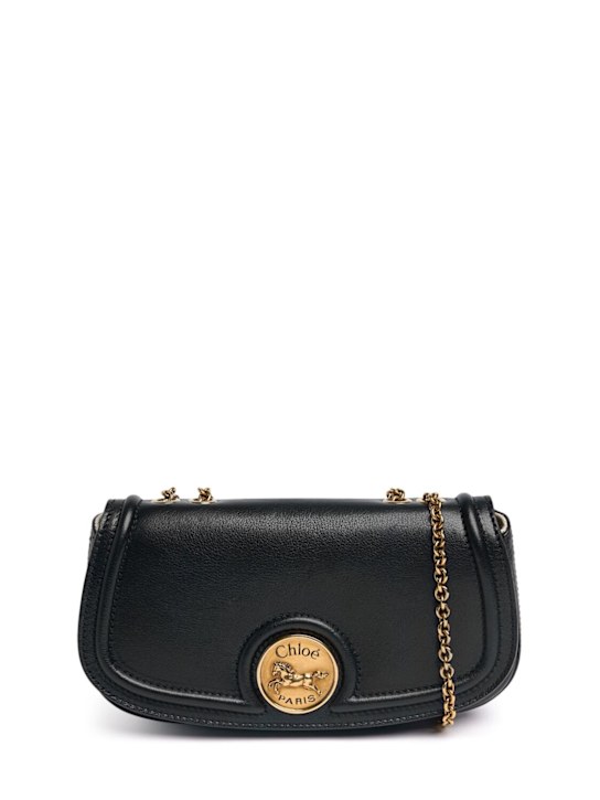 Chloé: Horse medal grained leather shoulder bag - women_0 | Luisa Via Roma