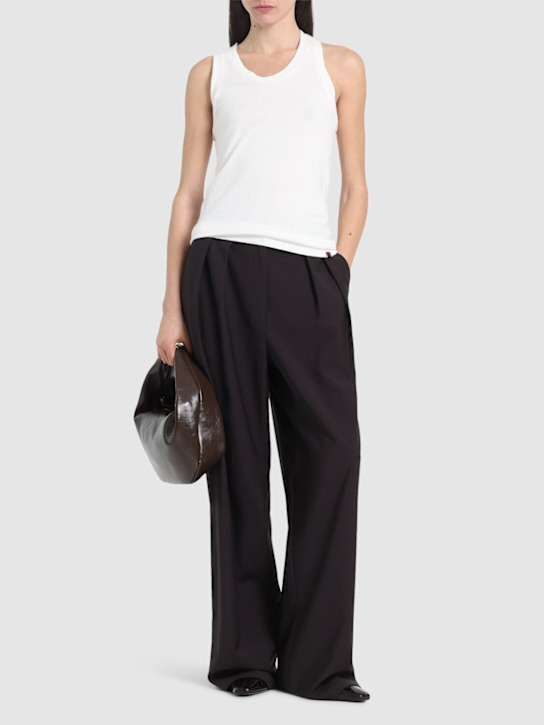 Extreme Cashmere: Cotton & cashmere tank top - White - women_1 | Luisa Via Roma