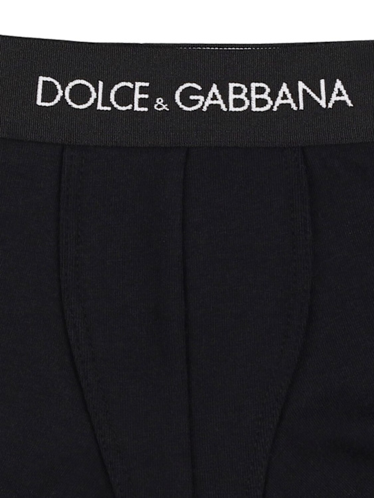 Dolce&Gabbana: コットンブレンドボクサーブリーフ 2枚セット - kids-boys_1 | Luisa Via Roma