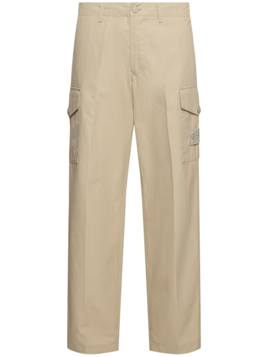 Stone Island: Pantalón regular fit - Beige - men_0 | Luisa Via Roma