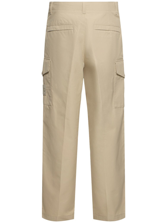 Stone Island: Regular fit ghost pants - Beige - men_3 | Luisa Via Roma