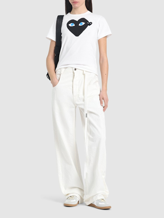 Comme des Garçons Play: Heart コットンTシャツ - women_1 | Luisa Via Roma