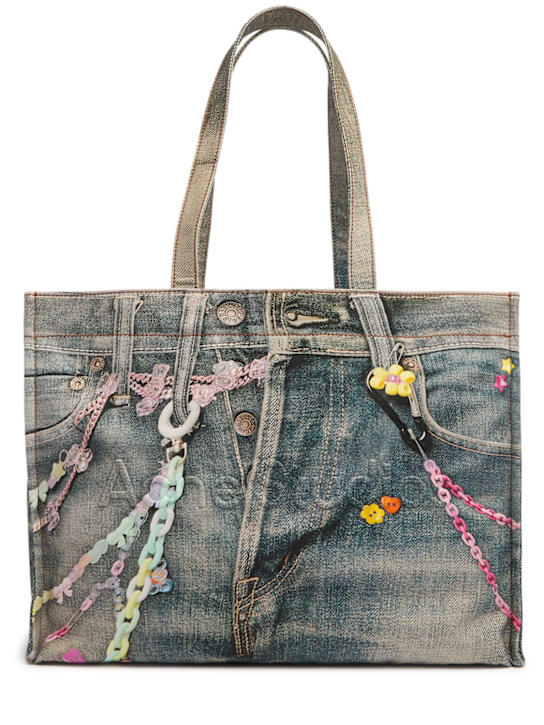 Acne Studios: E/W Kawaii Keychains logo tote bag - women_0 | Luisa Via Roma