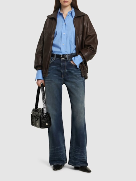 Acne Studios: Broadway midrise loose fit jeans - women_1 | Luisa Via Roma