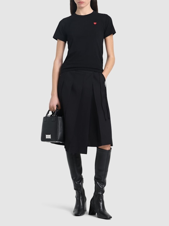 Comme des Garçons Play: Red Heart コットンTシャツ - women_1 | Luisa Via Roma