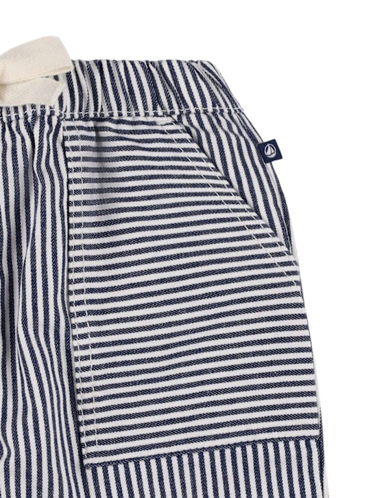 Petit Bateau: Striped cotton blend pants - kids-boys_1 | Luisa Via Roma
