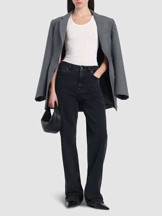 Wardrobe.nyc: Ribbed cotton jersey tank top - women_1 | Luisa Via Roma