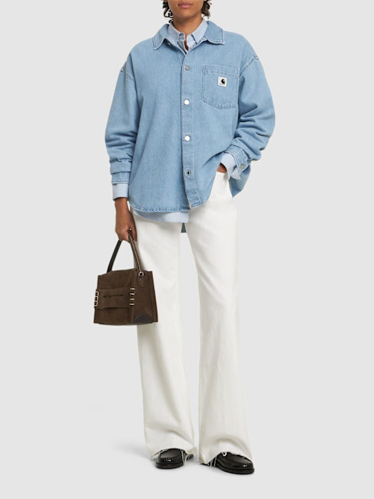 Carhartt WIP: Alta denim shirt - women_1 | Luisa Via Roma